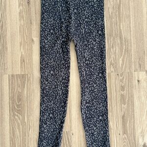 SPANX Kids' Black Leopard Print Leggings